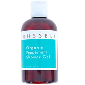 Russell Organics Organic Peppermint Shower Gel