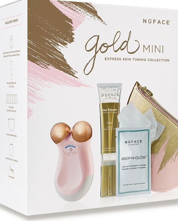 NuFACE Gold Gold Mini Express Skin Toning Collection