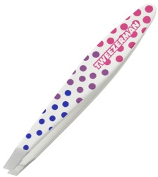 Tweezerman Hot for Dots Mini Slant Tweezer - Pink, Purple & Blue